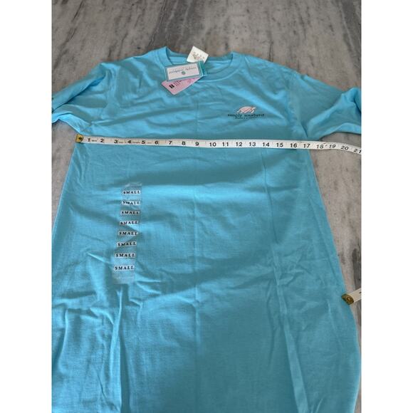 Simply Southern Blue Turtle Christmas Holiday Long Sleeve Tee Shirt Size Small - Picture 6 of 7